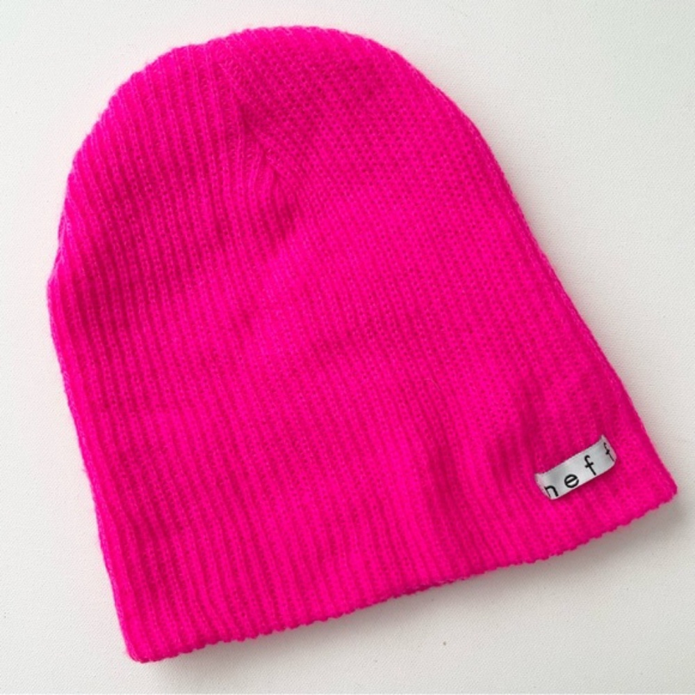 SOLD - Neff Daily Beanie Magenta Barbie Pink Hat Unisex One Size